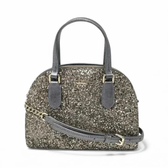 Kate Spade Laurel Glitter Mini Reily Elegant Glittery Handbag - Picture 4 of 6